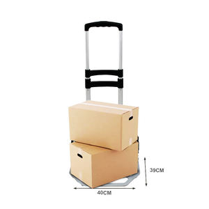 China Manufacturer Powder Coated Steel Convertible Sack Truck With Pneumatic Tires For Warehouse Moving Space Saving Folding - Product Image 6