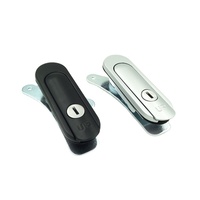 Serrure à bouton poussoir en alliage de zinc RCL-035 pour boîte électrique
