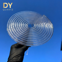 Tubos de Vidrio de Cuarzo Transparente en Espiral Doble con Servicios de Corte, Doblado y Soldadura para Uso Industrial - Venta de Fábrica