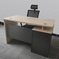 Escritorio de ordenador de personal de 1,2 m moderno y duradero en color claro, madera de melamina, precio de fábrica, escritorio de oficina de tamaño pequeño