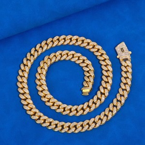Pass Diamond Tester VVS1 Moissanite Heavy Cuban <b>Chain</b> with GRA 18K Gold Vermeil 925 Silver Custom Miami Hip Hop <b>Iced</b> Out Jewelry - Product Image 5