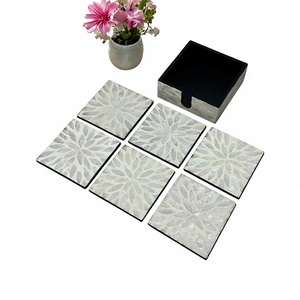 Fabulous Design HASAN CRAFT Modern Handmade Stone Coaster Reusable <b>Mats</b> <b>Table</b> Decoration Ramadan Wedding Party Indoor Use - Product Image 2