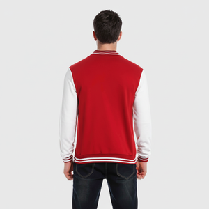 Veste de baseball universitaire en cuir et laine de qualité supérieure pour hommes, personnalisable en gros, design de lettreman de football en toile - Product Image 1