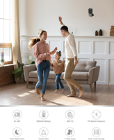SK335EU 3MP UBOX 4G Solar Camera EU Version Indoor 4g Black Battery Security and Outdoor Camera