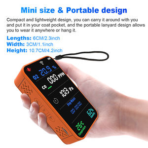 Monitor de calidad del aire 5 en 1 WiFi de 2,4 GHz Smart Tuya <span class=keywords><strong>APP</strong></span> conectado CO2/CO/<span class=keywords><strong>O2</strong></span>/medidor de temperatura y humedad con alarma - Product Image 5