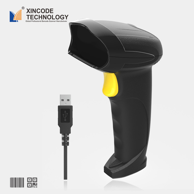 Xincode Laser CCD CMO Scan Wired Bar Code Scanners Reader Corded Handheld 1D 2D QR Barcode Scanner Suppliers X-9100