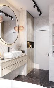 Modern Bathroom Wall Mounted <b>Drawers</b> Slate Cabinet Vanity <b>With</b> Sink and Led <b>Mirror</b> Set Customized Hotel - Product Image 6