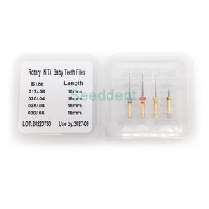 File Endo lime rotanti attivate dal calore per bambini uso pediatrico apparecchiature odontoiatriche/lime rotanti dentali Niti denti per bambini colore argentato - Product Image 4
