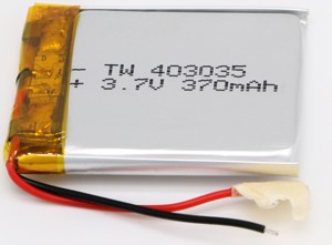 403035 400 mAh 3,7 V flat square smallest graphene lithium polymer rechargeable battery for Bluetooth headset - Product Image 3