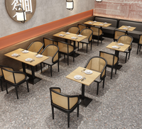 Vente en gros de tables et banquettes de style moderne et luxueux pour cafés et restaurants, en bois et cuir, mobilier commercial pas cher