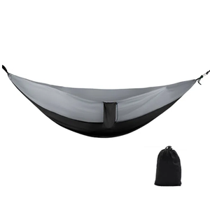 سعر المصنع شعار مخصص أرجوحة المشي على ظهره خفيفة الوزن أرجوحة مزدوجة قابلة للطي النايلون التخييم الأراجيح - Product Image 2