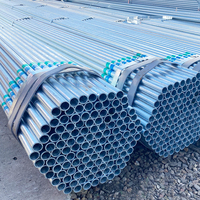 Tuyau en acier galvanisé ASTM DIN GB JIS BS EN GI de 25,4 mm, 31,8 mm, 38,1 mm, directement de l'usine, pour la construction de cloisons de toilettes