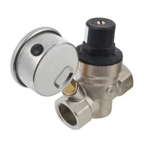 Régulateur de pression d'eau RV réducteur de pression d'eau 3/4 régulateur de pression d'eau avec manomètre
