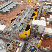 Équipement de lixiviation pour mines d'or industrielles, système intégré de récupération de l'or dans la roche (CIL) pour projets miniers d'or