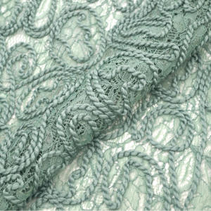 競争力のある価格グリッド刺繍フランスレース生地女性ドレス - Product Image 3