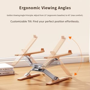 Подставка для ноутбука Boneruy P70W из алюминиевого сплава и цельной древесины, подвесной охлаждающий новый компьютер, подставка для ноутбука - Product Image 2