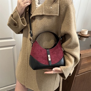 Bolso de hombro vintage de nailon y PU para mujer, estilo <span class=keywords><strong>bandolera</strong></span>, versátil, de dos tonos, para otoño-invierno 2025, novedad transfronteriza. - Product Image 3