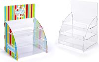 JIHONG Vente en gros Personnalisé Plexiglas Acrylique Doux présentoir donut vitrine acrylique vitrines pour bonbons