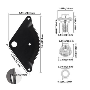Engranaje de dirección de 24 dientes para cortacésped Husqvarna 532194732, piezas de repuesto para cortacésped autopropulsado con cuchilla estándar - Product Image 2