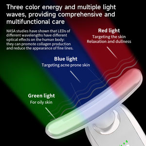 Masajeador de cuello con terapia de luz de bajo precio, instrumento eléctrico de belleza para la piel, masaje Facial antiarrugas antienvejecimiento 12000HZ - Product Image 4