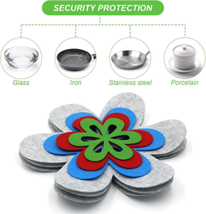 Conception innovante, respectueuse de l'environnement, résistante à la chaleur, réutilisable, tapis de protection pour casseroles en feutre de 2 mm/3 mm/5 mm d'épaisseur pour un usage quotidien à la maison/à l'hôtel - Product Image 4