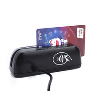 Penjualan Terlaris YL116 Antarmuka USB 3-in-1 Pembaca Kartu Magnetik/IC/RFID NFC Protokol ISO 14443A 13.56MHz Kontrol Akses