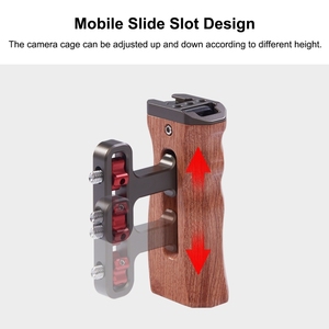 Spedizione veloce con impugnatura universale in legno con impugnatura laterale Puluz con scarpa fredda per gabbia fotocamera Dslr - Product Image 6