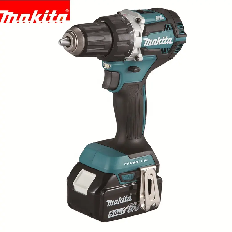 Makita-Perceuse à main sans balais DDF484 de qualité industrielle 18V, tournevis