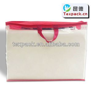 Sacchetto in Plastica Trasparente con Cerniera e Manici per Lenzuola, Piumoni e Coperte, Produzione Diretta OEM Texpack - Product Image 2