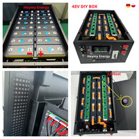 Boîtier DIY pour batterie LiFePO4 48V, cellules LFP 16S 280/314/320/334Ah, avec équilibrage actif 2A, empilable, pour énergie solaire, version V3