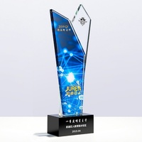 Trophée en cristal gravé à la main pour les prix de musique et de danse des écoles, avec logo personnalisé, conception gratuite