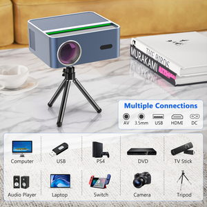 <span class=keywords><strong>Mini</strong></span>-projecteur A45 de qualité usine, 1080P natif, 400 ANSI, Android 9.0, correction automatique de la distorsion trapézoïdale, WiFi 5G, <span class=keywords><strong>Bluetooth</strong></span>, pour cinéma maison - Product Image 2