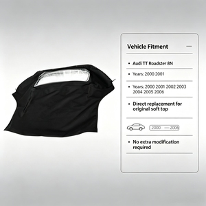 Capote souple personnalisée pour <span class=keywords><strong>Audi</strong></span> <span class=keywords><strong>TT</strong></span> 2000 à 2006 avec fenêtre en verre chauffée - Product Image 1