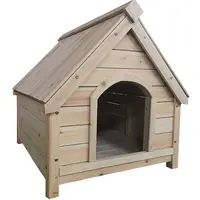 犬小屋木製防湿犬ケージペットハウス犬小屋小屋防雨と断熱屋外天然木ファッション