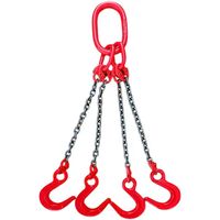 Chaîne de levage robuste G80 6M à 2 maillons 16 tonnes en acier allié noir, longueur personnalisable