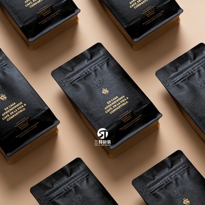 ถุงบรรจุภัณฑ์กาแฟผงกระดาษคราฟท์พิมพ์ลายตามสั่ง พร้อมวาล์ว  โลโก้ฟอยล์ทอง พิมพ์ยูวี ถุงแบบตั้งได้ - Product Image 6