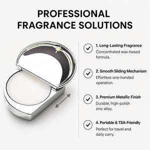 Baume parfumé solide HKH Long Lasting Slide Lid pour femmes, idéal pour une utilisation nomade, marques de parfums à étiquette privée. - Product Image 5