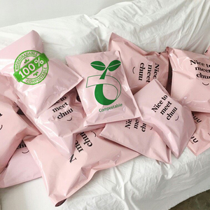 10x13 eco auto sellado verde rojo oro rosa de embalaje de ropa compostables envío correo sobres de correo bolsa - Product Image 6