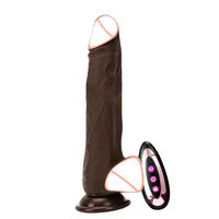 Realistischer Weicher Wasserdichter Dildo-Vibrator mit Heiz-, Vibrations- und Stoßfunktion, Elektrischer Fernbedienung & Teleskopischem Künstlichem Penis