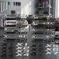 Letras de Lujo para Guardabarros y Maletero de Coche MD 3D Xdrive 20d-50d 20i-30i X1-X7, ABS Reutilizable, 1 Año de Garantía