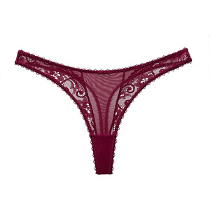 Slip Sexy Francese in Pizzo a Vita Bassa, Perizoma in Seta Ghiaccio, Lingerie Traspirante con Motivi Floreali, <span class=keywords><strong>Intimo</strong></span> <span class=keywords><strong>Elegante</strong></span> da Donna - Product Image 6