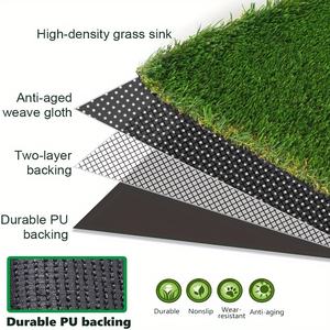 Yapay Çim 10mm Yumuşak Dekoratif Çim Halı İç/Dış Mekan Kullanımı Bahçeler Oyun Alanları Partiler Evcil Hayvan Eğitimi Arka Bahçe Peyzajı - Product Image 4