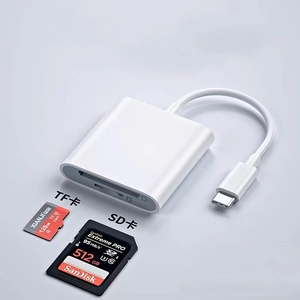 Adaptateur OTG 2 en 1 lecteur de carte Type-C vers carte SD/TF lecteur de carte mémoire <span class=keywords><strong>pour</strong></span> <span class=keywords><strong>MacBook</strong></span> <span class=keywords><strong>Pro</strong></span> ordinateur portable PC caméra téléphones mobiles Type-c - Product Image 3