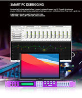GAX-X6 Usine Meilleure Vente Processeur D'effet Numérique Karaoké DSP Processeur Audio Stéréo Son KTV Système