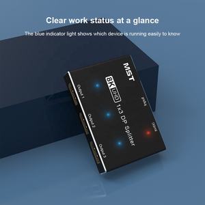 Répartiteur DP 8K UHD 1x3, répartiteur DP1.4 avec prise en charge DC 5V, MST SST, 32,4 Gbps haute vitesse, 8K 60Hz, <span class=keywords><strong>4K</strong></span> <span class=keywords><strong>120Hz</strong></span>, 3D, 1 entrée 3 sorties - Product Image 6