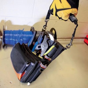 Free Sample <b>Tool</b> Pouch Tradesman Pro Maintenance <b>Tool</b> Pouch with 9 Pockets Tape Thong 2-Inch Tunnel Loop <b>Electrician</b> <b>bag</b> - Product Image 3