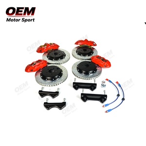 Kit de Frenos de Hierro Fundido de Alto Rendimiento Rojo GT6-355-TY3, Pinzas de 6 Pistones y Rotores Ranurados para BMW Serie 3 - Product Image 1