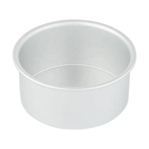 Molde Redondo para Hornear <span class=keywords><strong>de</strong></span> <span class=keywords><strong>Aluminio</strong></span> <span class=keywords><strong>Anodizado</strong></span> Ecológico <span class=keywords><strong>de</strong></span> 6 x 3 Pulgadas, 1.0 mm <span class=keywords><strong>de</strong></span> Grosor, con Fondo Fijo - Product Image 1