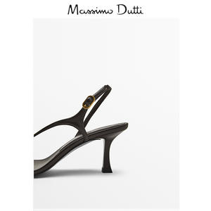 Zapatos de Mujer Massimo <span class=keywords><strong>Dutti</strong></span>, Verano 2025, Nuevas Sandalias Negras con Tiras Cruzadas, Tacón Alto, Microfibra - Product Image 3