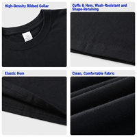 T-shirt à manches longues col rond personnalisé 230G unisexe en coton oversize décontracté streetwear basique pour hommes et femmes en gros